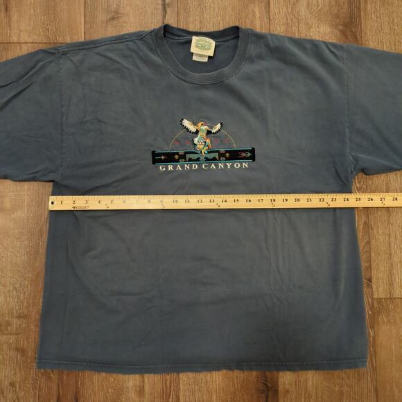 VTG Grand Canyon Adult XXL Shirt Embroidered Native American Aztec National Park - Picture 6 of 8